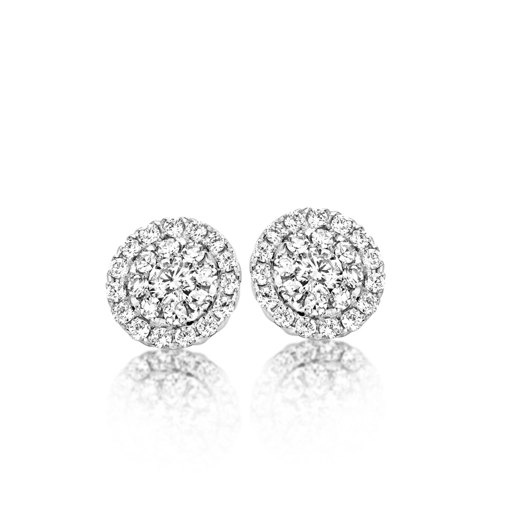 18K Gold and Diamond earrings
Carat: 0,40 ct, natural diamonds, quality FG/VS

Made in Belgium

The beautiful shape of these classic diamond earrings allows the stones to play off of each other's glorious sheen.

Model: 5879
Personalize your creation
Enjoy our complimentary engraving service.