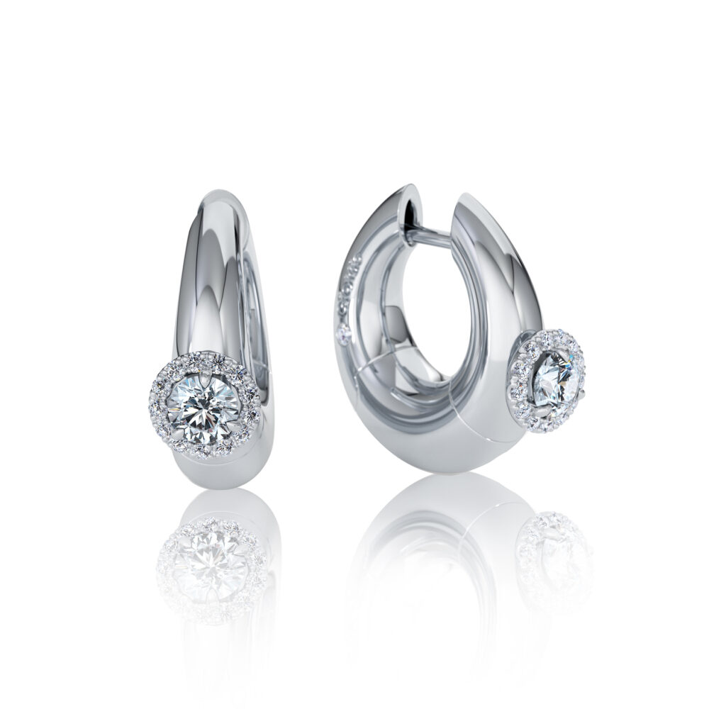 18K Gold and Diamond earrings
Carat: 0.56 ct, natural diamonds, quality FG/VS

Made in Belgium

Model 5883

Captivatingly contemporary the Pirouette Collection
Personalize your creation
Enjoy our complimentary engraving service.